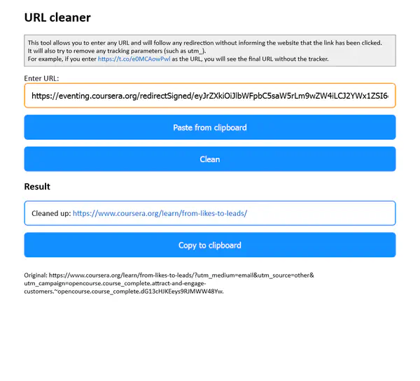 Preview of 2024 - Url Redirect Cleaner